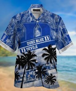 Duke Blue Devils NCAA Palm Tree Pattern Hawaii Shirt For Sports Fans