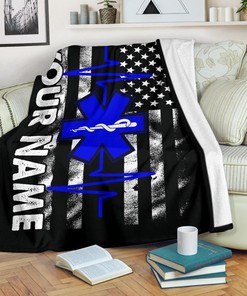 EMT Blanket, Paramedic Throw Blanket, Emt Fleece Blanket