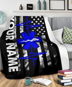 EMT Blanket, Paramedic Throw Blanket, Emt Fleece Blanket
