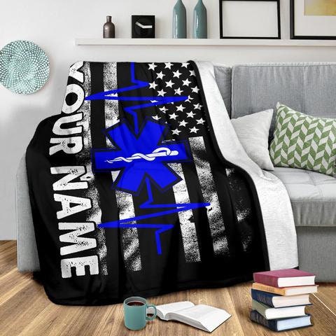 EMT Blanket, Paramedic Throw Blanket, Emt Fleece Blanket