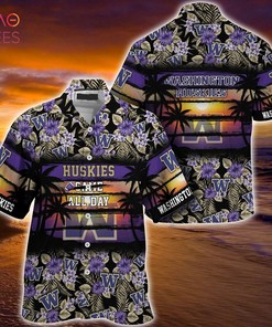Embrace the Florals with Washington Huskies Summer Hawaiian Shirt for Sports Enthusiasts