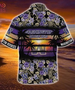 Embrace the Florals with Washington Huskies Summer Hawaiian Shirt for Sports Enthusiasts