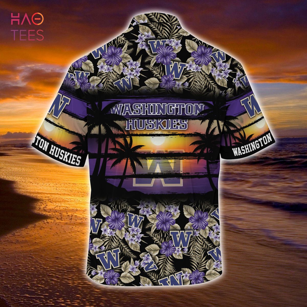 Embrace the Florals with Washington Huskies Summer Hawaiian Shirt for Sports Enthusiasts