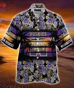 Embrace the Florals with Washington Huskies Summer Hawaiian Shirt for Sports Enthusiasts