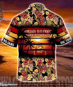 Embrace the Hibiscus: USC Trojans Hibiscus Pattern for Sports Fans Summer Beach Hawaiian Shirt
