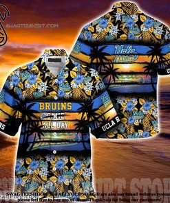 Embrace the Hibiscus: Ucla Bruins Hibiscus Pattern for Sports Fans Summer Beach Hawaiian Shirt