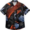 FOCO Neon Palm Tropical Button Up Shirt for Men with Hawaiian Vibe
