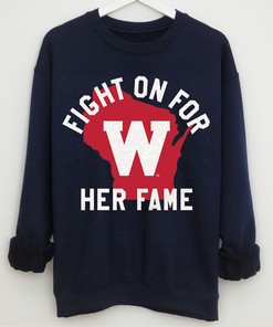 Fight Song Crewneck of Wisconsin Badgers, Wisconsin Badgers Sweatshirt