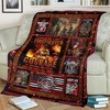 Firefighter Courage and More - Gift for Son, Father, Husband, and Fire Department - Soft Fleece Blanket