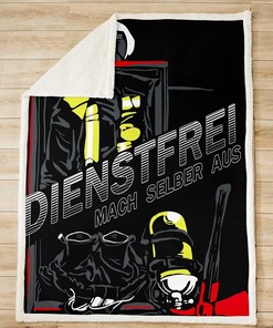 Firefighter Fleece Throw Blanket - Fire Engine - Ambulance - Breathable