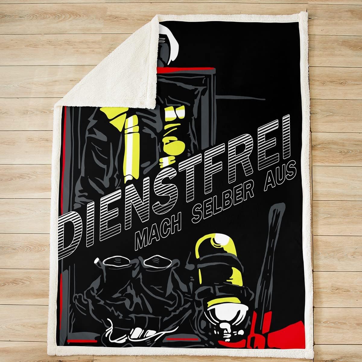 Firefighter Fleece Throw Blanket - Fire Engine - Ambulance - Breathable