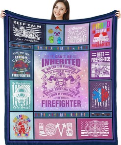 Firefighter Gifts for Women - Firefighter Throw Blankets