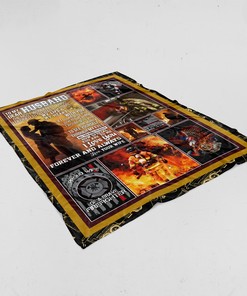 Firefighter Personalized Blanket, Gift For Husband, Anniversary Gift