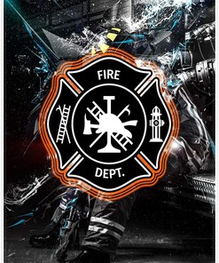 Firefighter Plush Sofa Bed Throw Blanket - Father's Day Gift