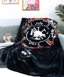 Firefighter Plush Sofa Bed Throw Blanket - Father's Day Gift