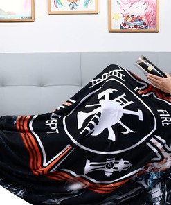 Firefighter Plush Sofa Bed Throw Blanket - Father's Day Gift