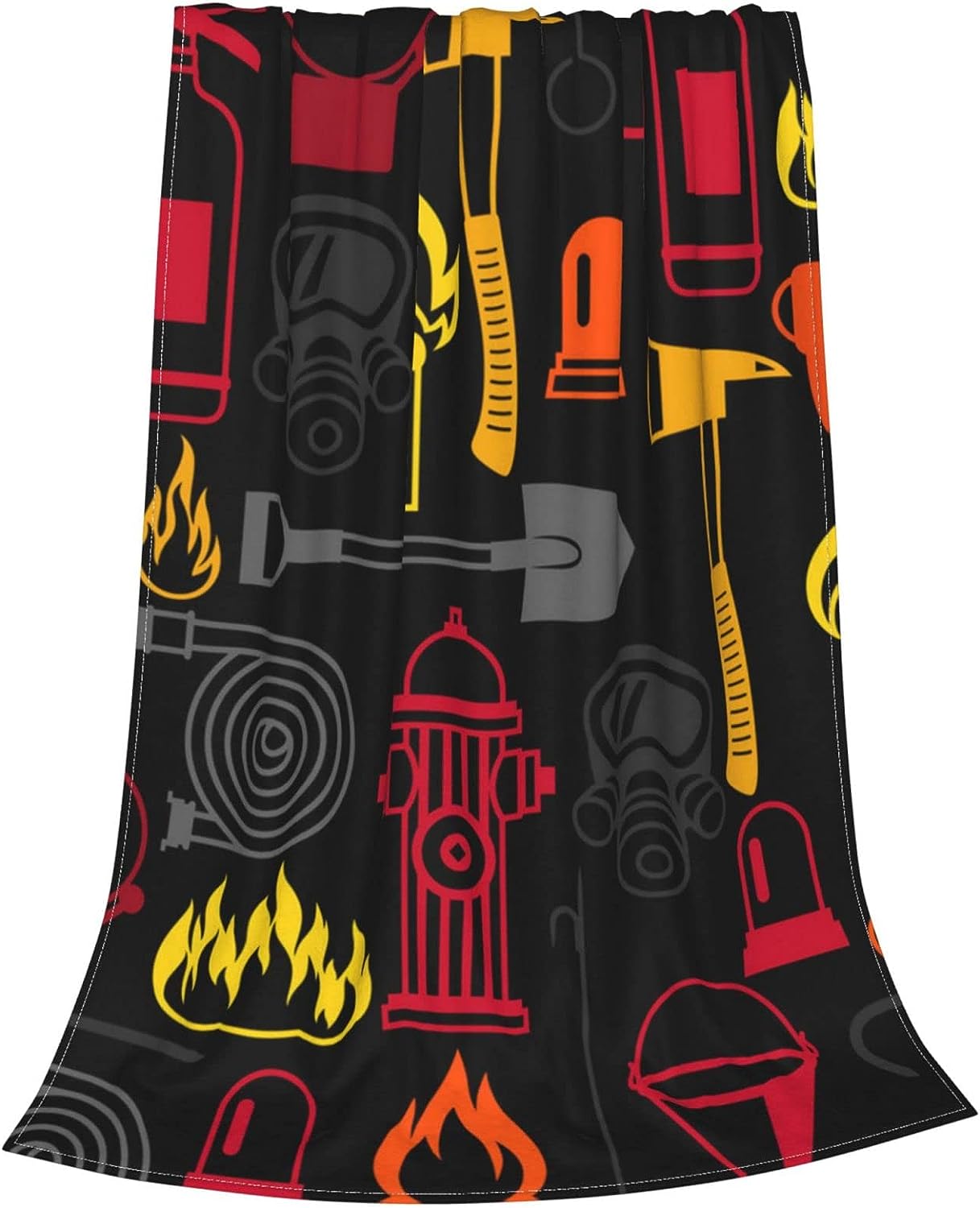 Firefighting Items Firefighter Fighter Blanket for Sofa Bed Couch