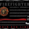 First Responders Throw Blanket - United States Firefighter - Thin Red Line