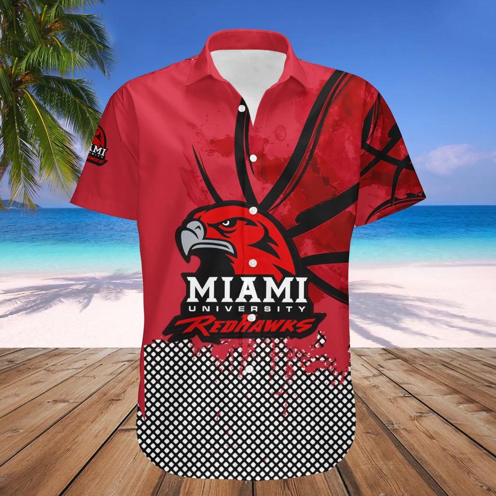 Flaunt Miami Redhawks Hawaiian Shirt for Men and Women - Perfect for Game Day