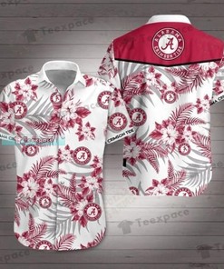 Flaunt Your Team Spirit with Alabama Crimson Tide Flower Circle Logo Hawaiian Shirt