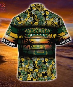 Floral Patterned Baylor Bears Hawaiian Shirt - Perfect for Sports Enthusiasts