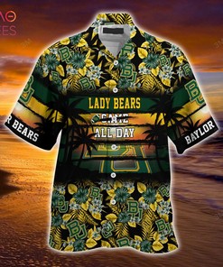 Floral Patterned Baylor Bears Hawaiian Shirt - Perfect for Sports Enthusiasts