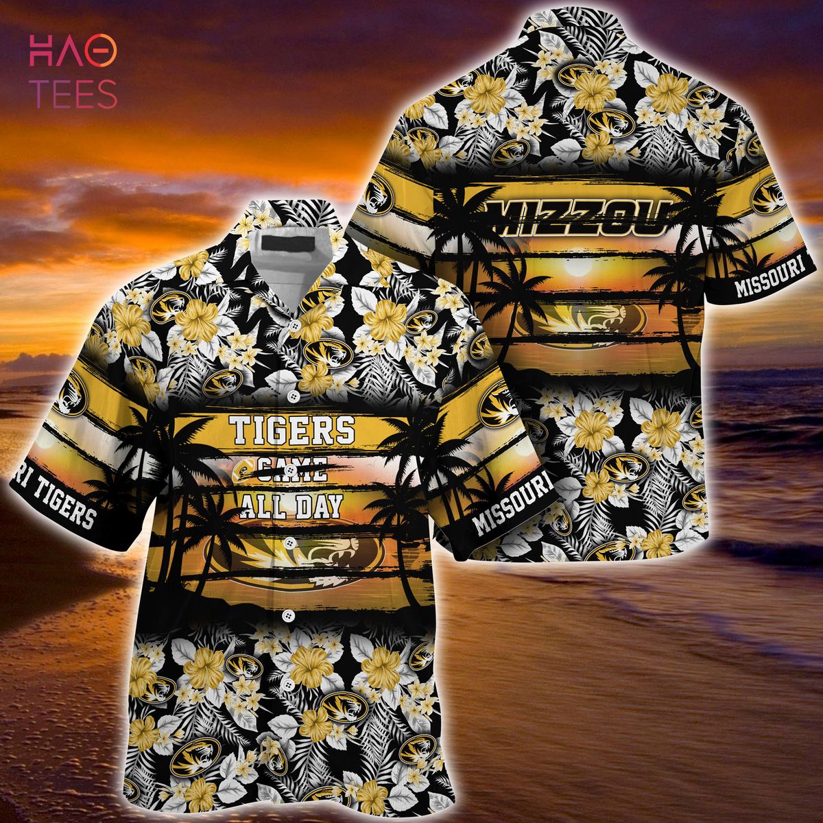 Floral Patterned Missouri Tigers Summer Hawaiian Shirt for Sports Enthusiasts