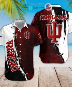 Floral Tropical Hawaiian Shirt for Indiana Hoosiers Fans 