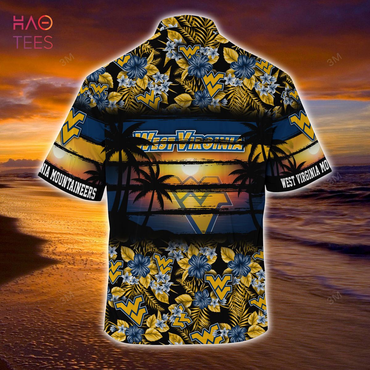 Floral West Virginia Mountaineers Hawaiian Shirt for Sports Enthusiasts