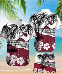 Football Hawaiian Shirt Set for Arizona Cardinals Fans 