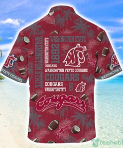 For the Bold: Washington State Cougars Coconut Red Hawaiian Shirt 