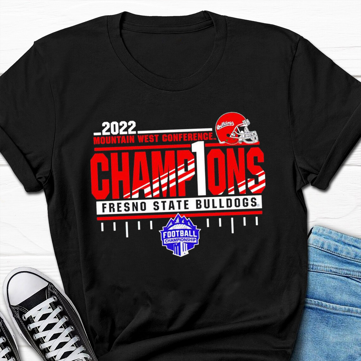 Fresno State Bulldogs 2022 Mountain West Football Conference Champions Shirt - Commemorative Edition