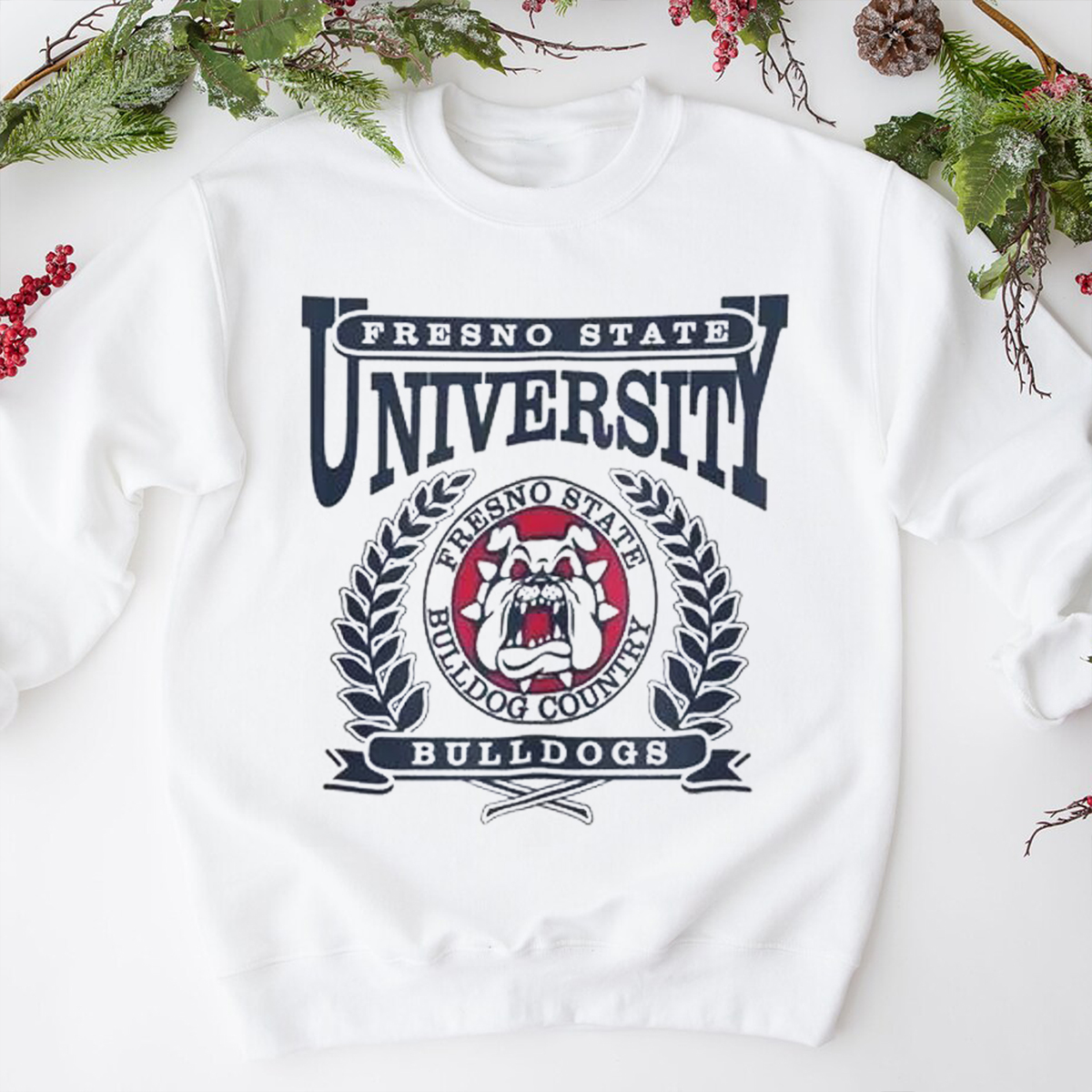 Fresno State College Vintage Bulldogs Football Basketball Shirt - Retro Style