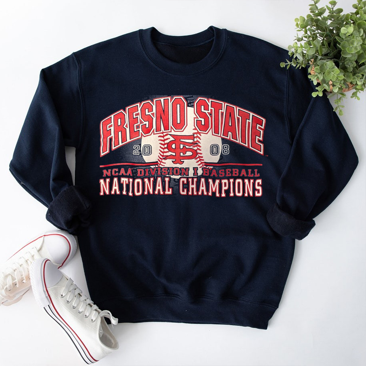 Fresno State National Champions T-Shirt - Commemorative 2008 Baseball Victory