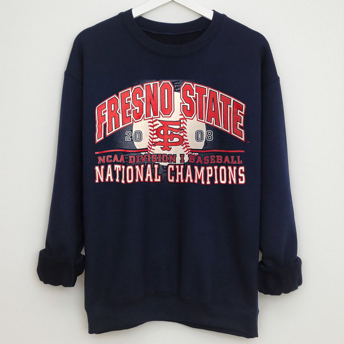 Fresno State National Champions T-Shirt - Commemorative 2008 Baseball Victory