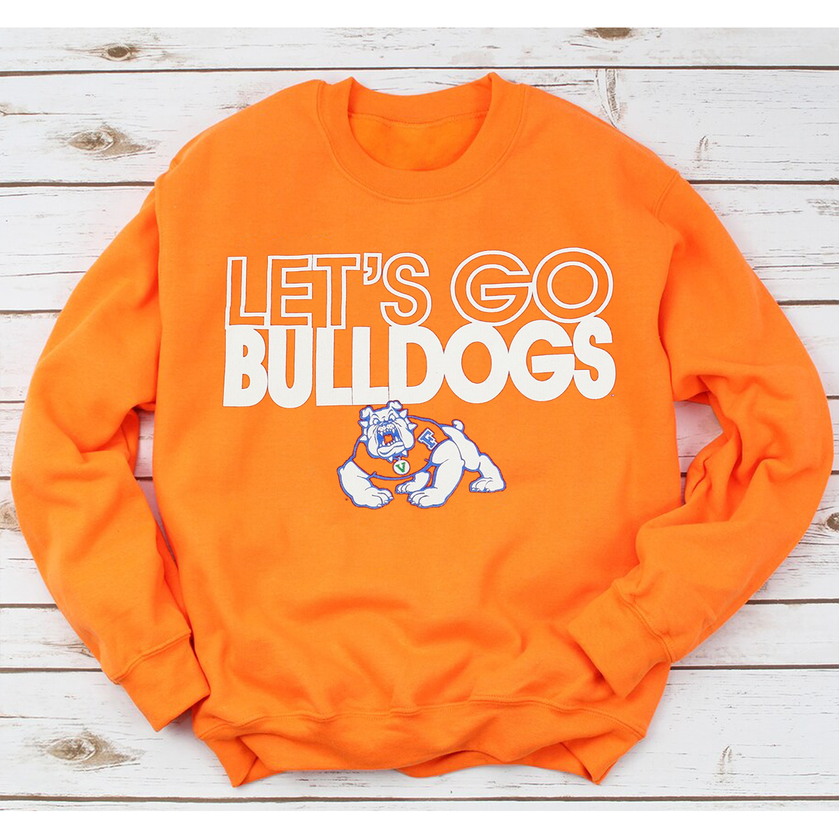 Fresno State Shirt NCAA Lets Go Bulldogs Logo Football - Show Your Team Spirit