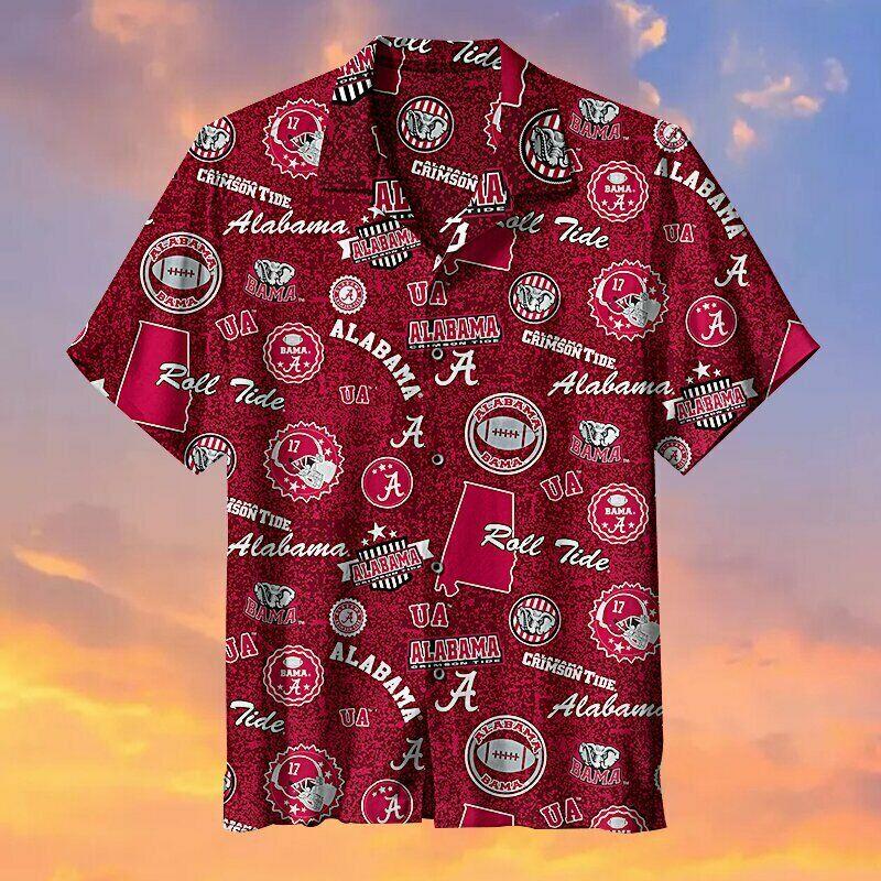 Full Size Alabama Crimson Unisex Hawaiian Shirt with Unique Design