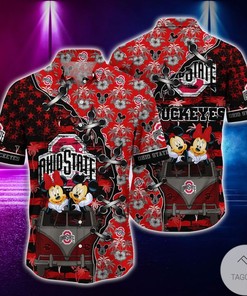 Fun Mickey Mouse NCAA Ohio State Buckeyes Hawaiian Shirt for Men and Women Fans