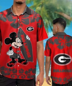 Funny Mickey Georgia Bulldogs UGA Hawaiian Shirt - Football Gift