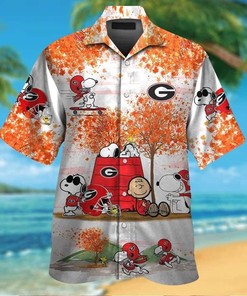 Funny Snoopy Georgia Bulldogs UGA Hawaiian Shirt - Great Gift
