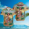 Georgia Bulldogs Custom Name Hawaiian Shirt - Mascot Style