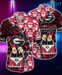 Georgia Bulldogs Mickey Minnie Hawaiian Shirt - Gift For Fans