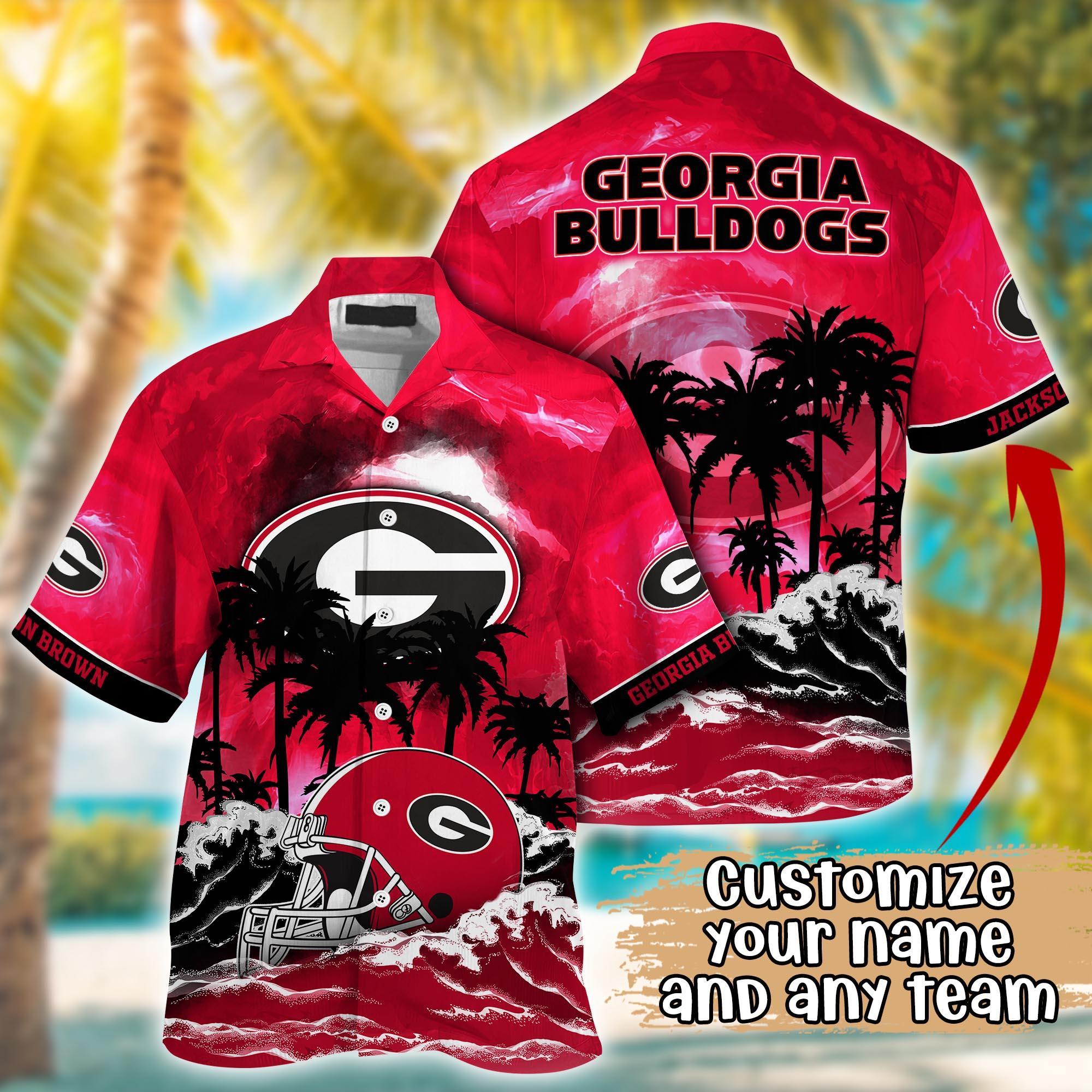 Georgia Bulldogs NCAA Best Hawaiian Shirt Ever- Customize Any Team Any League