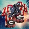 Georgia Bulldogs NCAA Flower Hawaii Shirt For Fans Ver 11