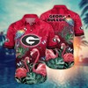 Georgia Bulldogs NCAA Flower Hawaii Shirt For Fans Ver 12