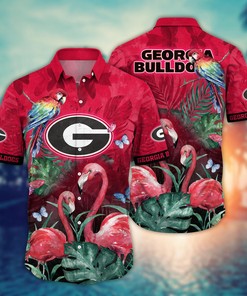 Georgia Bulldogs NCAA Flower Hawaii Shirt For Fans Ver 12