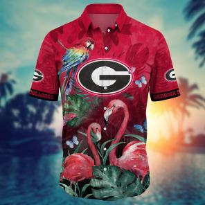 Georgia Bulldogs NCAA Flower Hawaii Shirt For Fans Ver 12