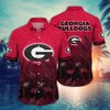 Georgia Bulldogs NCAA Flower Hawaii Shirt For Fans Ver 13