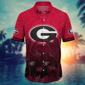 Georgia Bulldogs NCAA Flower Hawaii Shirt For Fans Ver 13