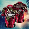 Georgia Bulldogs NCAA Flower Hawaii Shirt For Fans Ver 17
